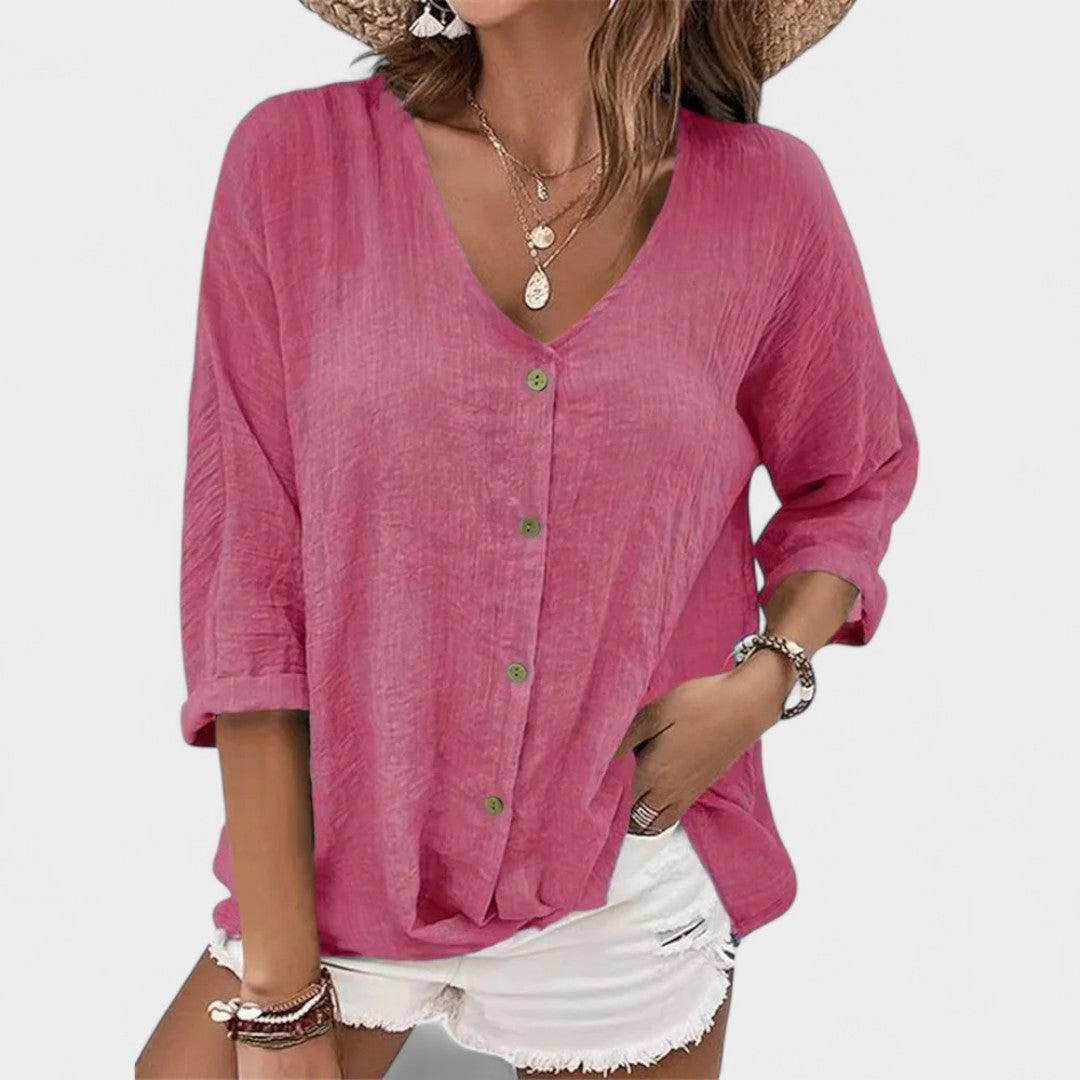 CARLA | CAMICIA RILASSATA CON BOTTONI