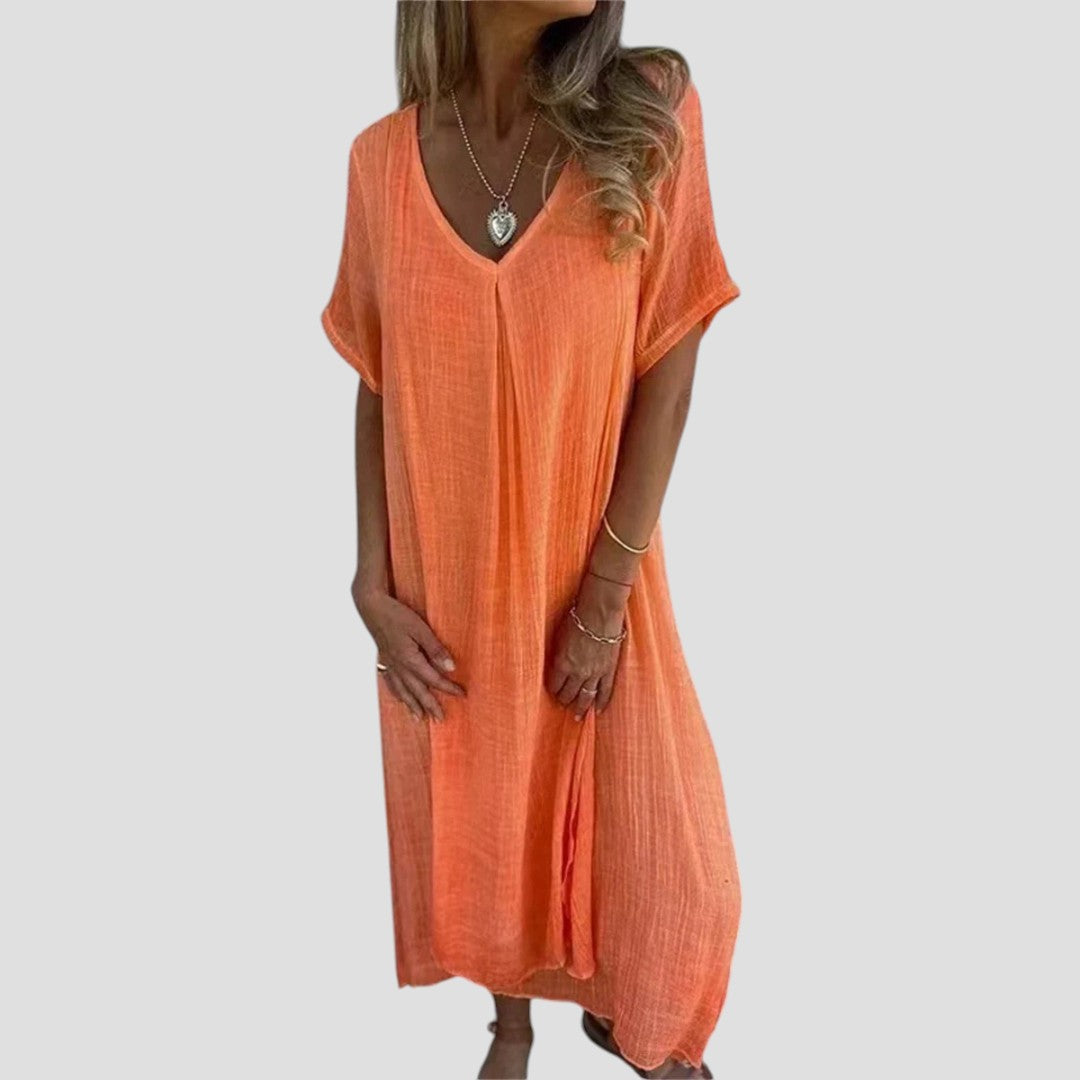 Isabella™ | Abito Estivo con Scollo a V Stile Vintage