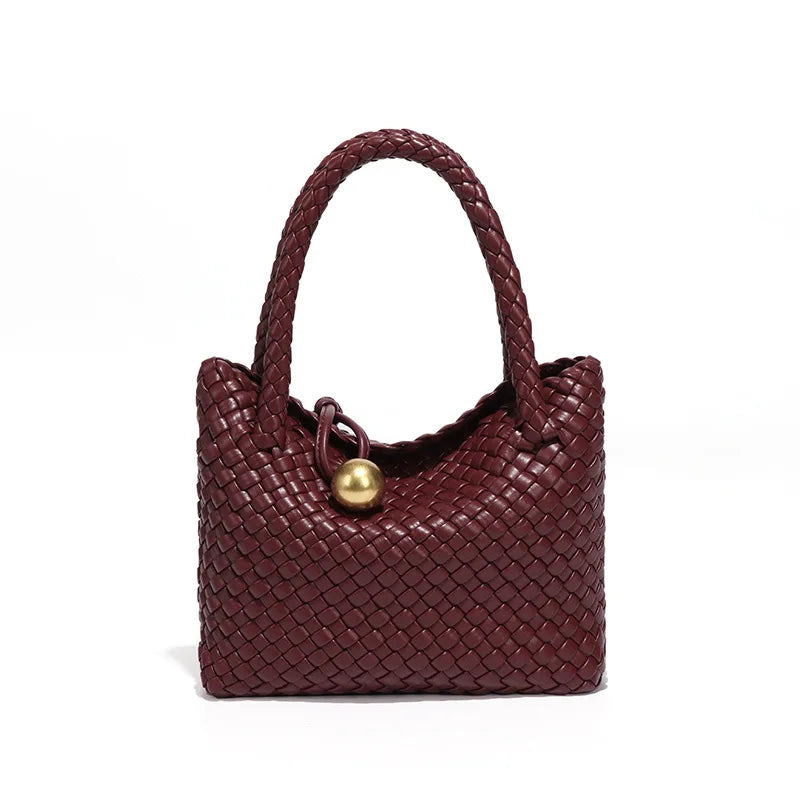 ASTRID | ELEGANT WOVEN LEATHER BAG