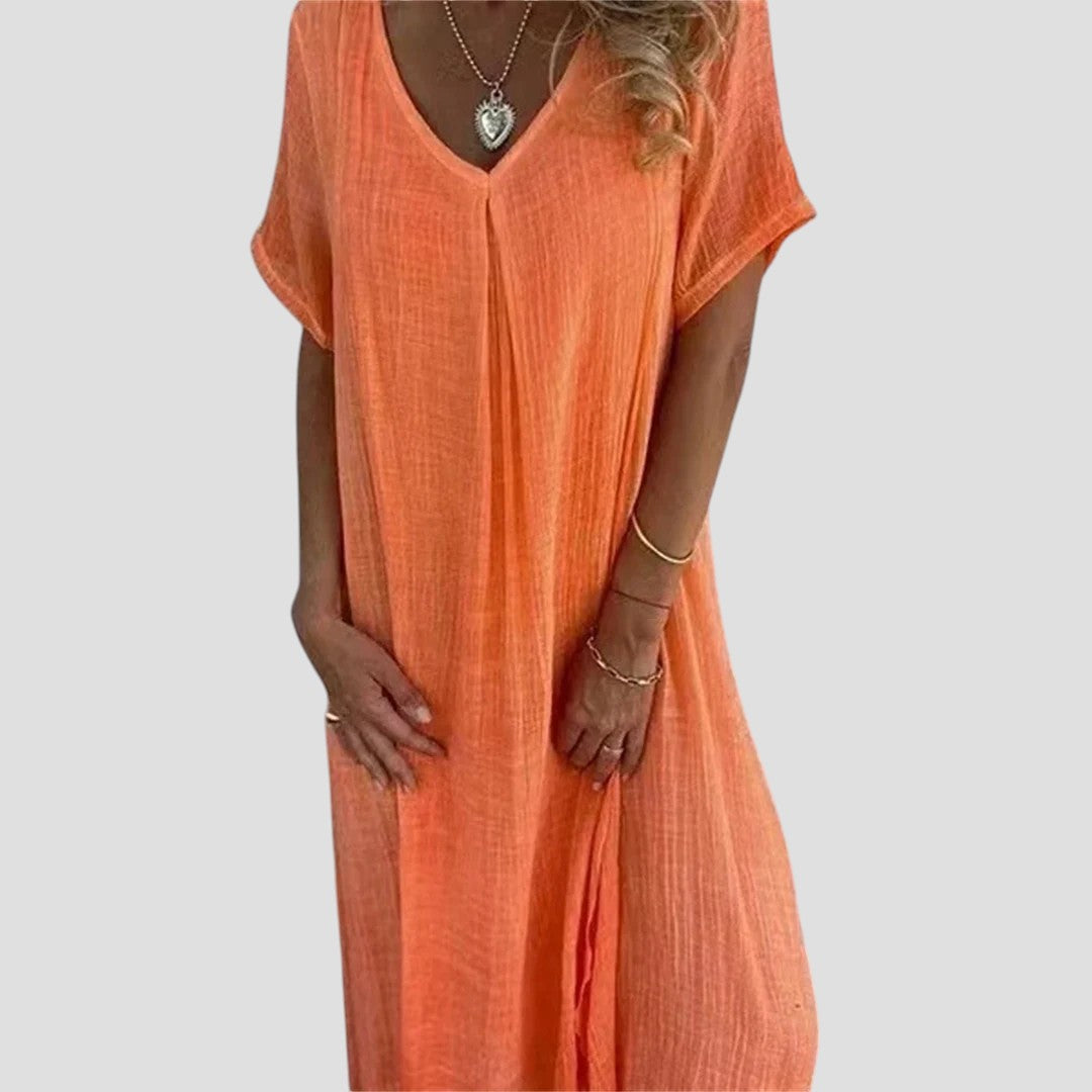 Isabella™ | Abito Estivo con Scollo a V Stile Vintage