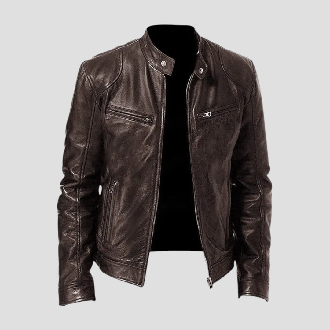 Enzo | Giacca in Pelle Casual dallo Stile Senza Tempo