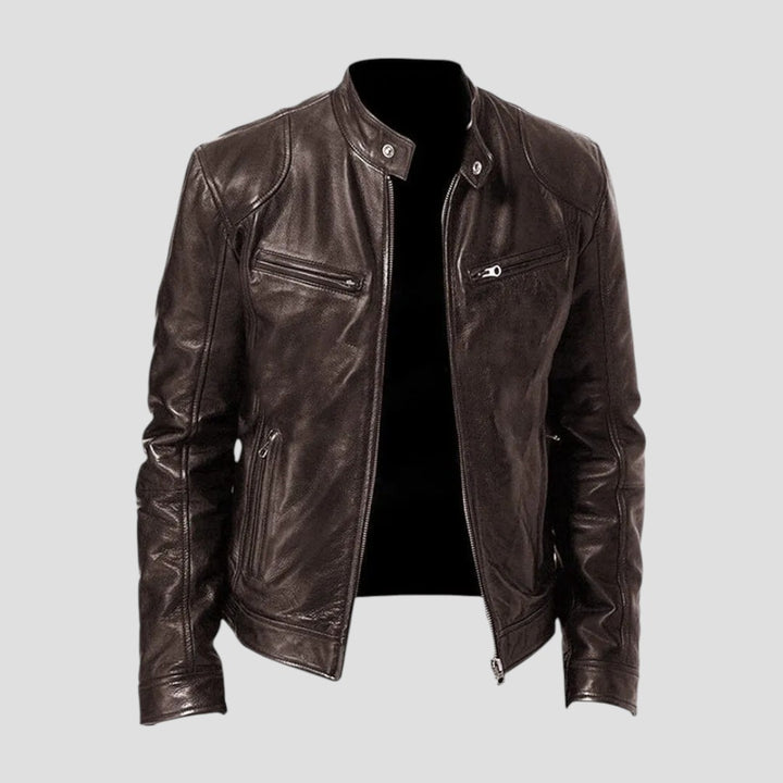 Enzo | Giacca in Pelle Casual dallo Stile Senza Tempo
