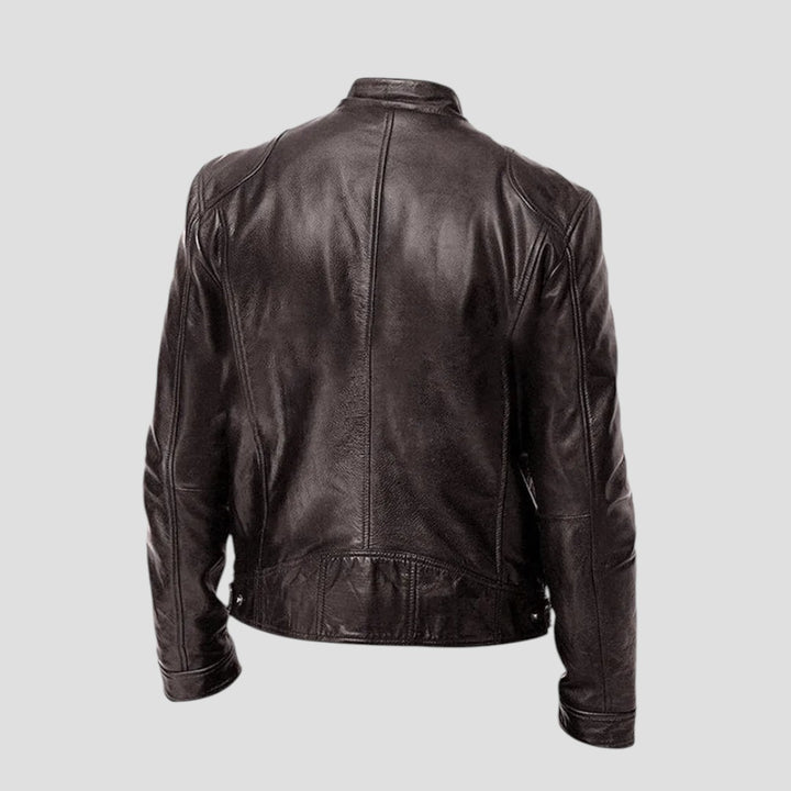 Enzo | Giacca in Pelle Casual dallo Stile Senza Tempo