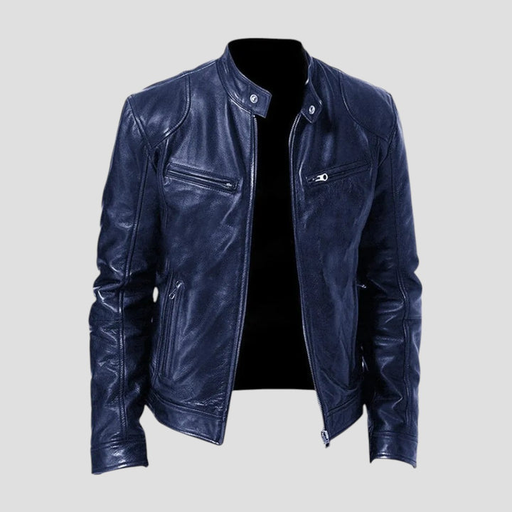 Enzo | Giacca in Pelle Casual dallo Stile Senza Tempo