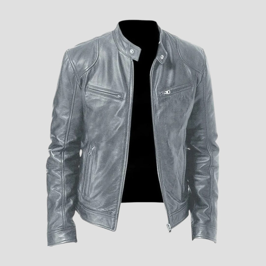 Enzo | Giacca in Pelle Casual dallo Stile Senza Tempo