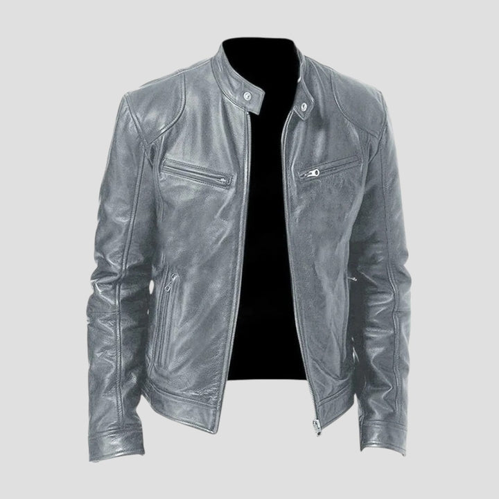 Enzo | Giacca in Pelle Casual dallo Stile Senza Tempo