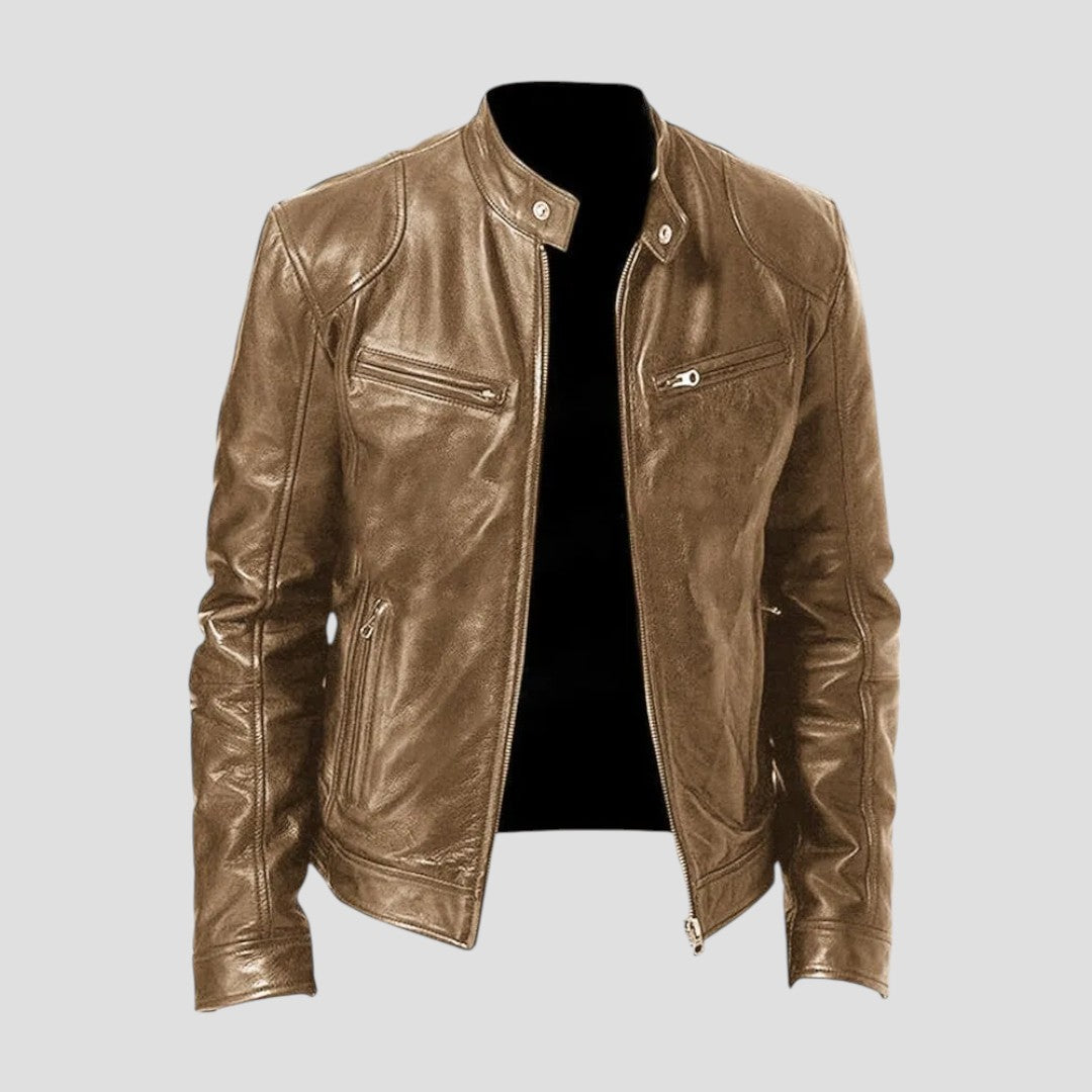 Enzo | Giacca in Pelle Casual dallo Stile Senza Tempo