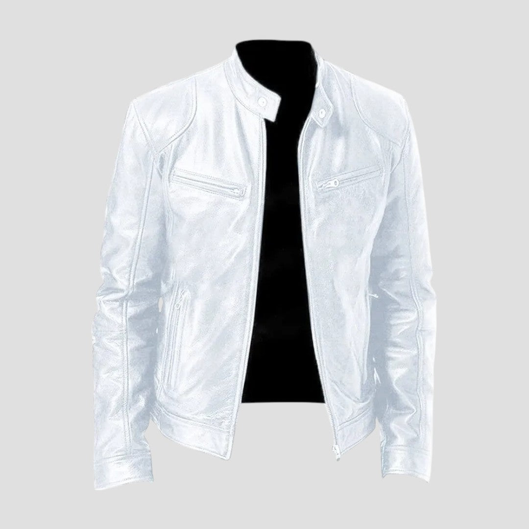 Enzo | Giacca in Pelle Casual dallo Stile Senza Tempo