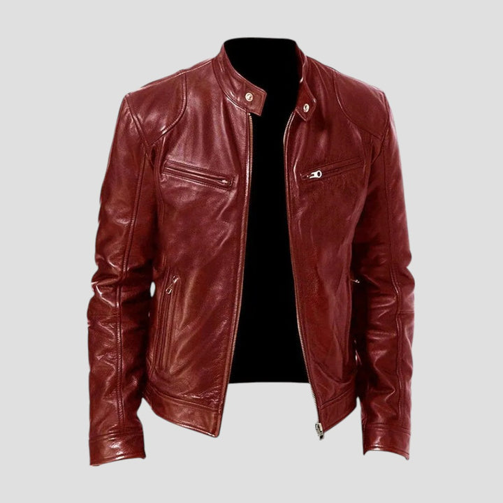 Enzo | Giacca in Pelle Casual dallo Stile Senza Tempo