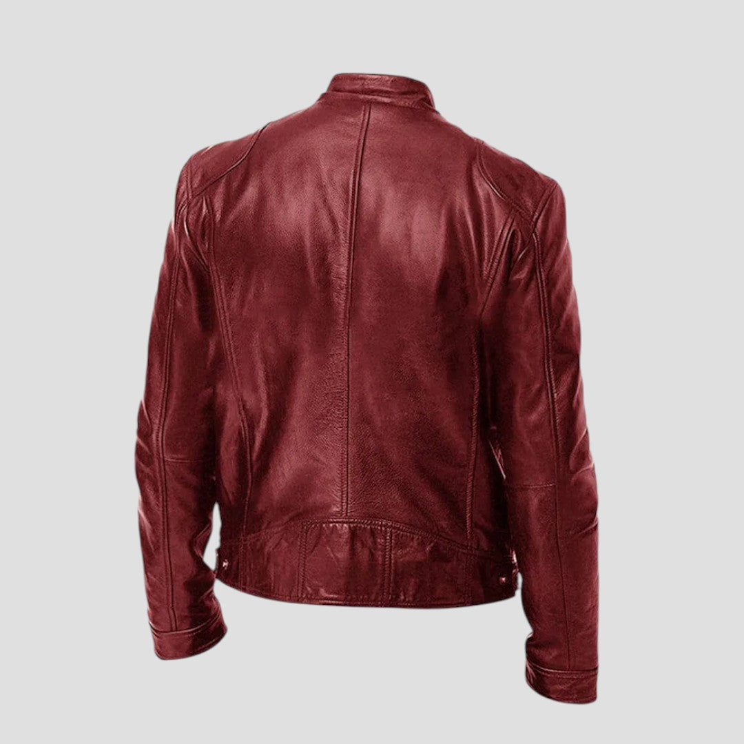 Enzo | Giacca in Pelle Casual dallo Stile Senza Tempo