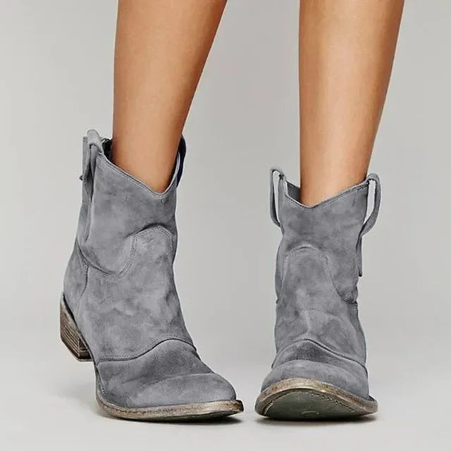 BELMONTE MILANO | STIVALETTI EFFETTO SCAMOSCIATO STILE WESTERN