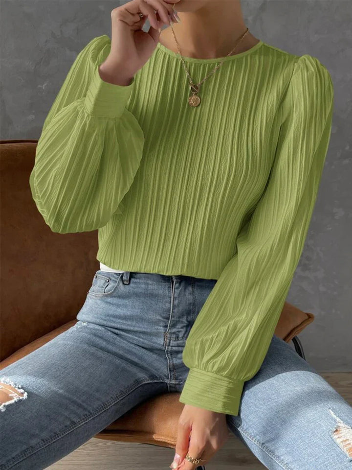 BELMONTE MILANO | BLUSA A MANICA LUNGA TEXTURIZZATA