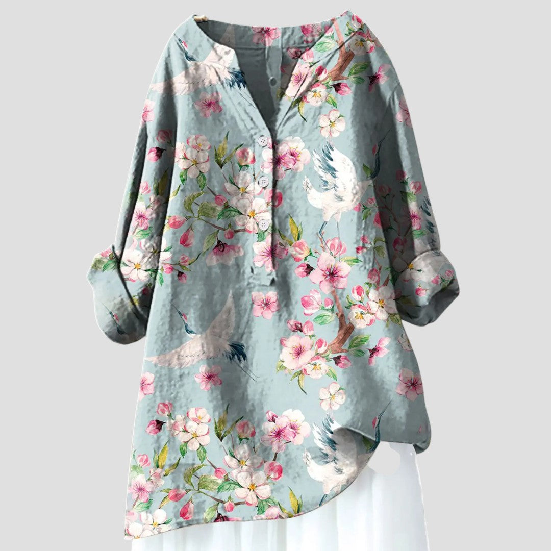Daira™ | Blusa Lunga Floreale Elegante
