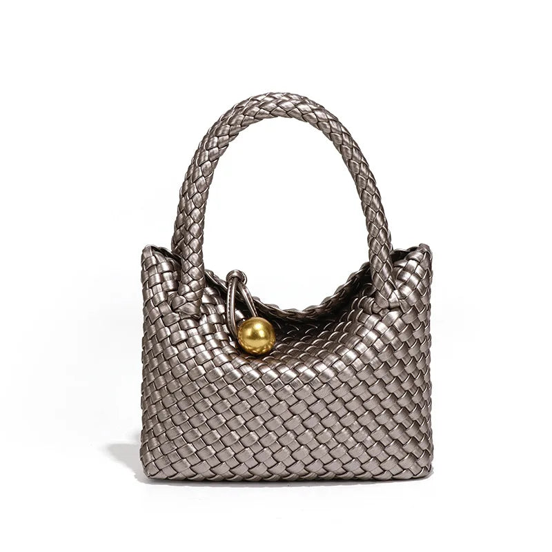 ASTRID | ELEGANT WOVEN LEATHER BAG