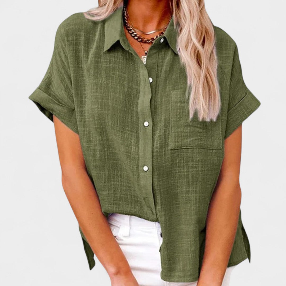 BELMONTE MILANO | BLUSA CON BOTTONI RILASSATA