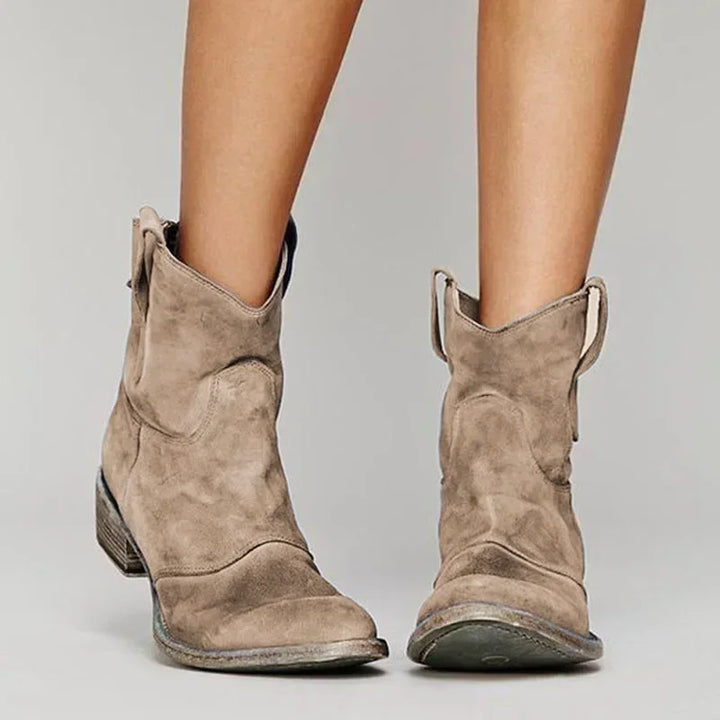 BELMONTE MILANO | STIVALETTI EFFETTO SCAMOSCIATO STILE WESTERN