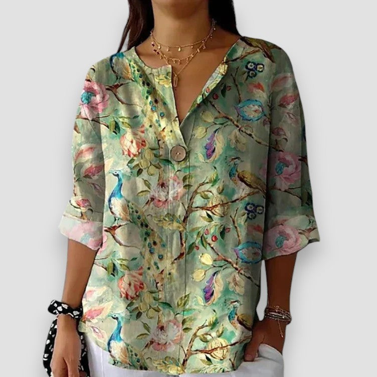 Elenora | Blusa Vintage a Fiori