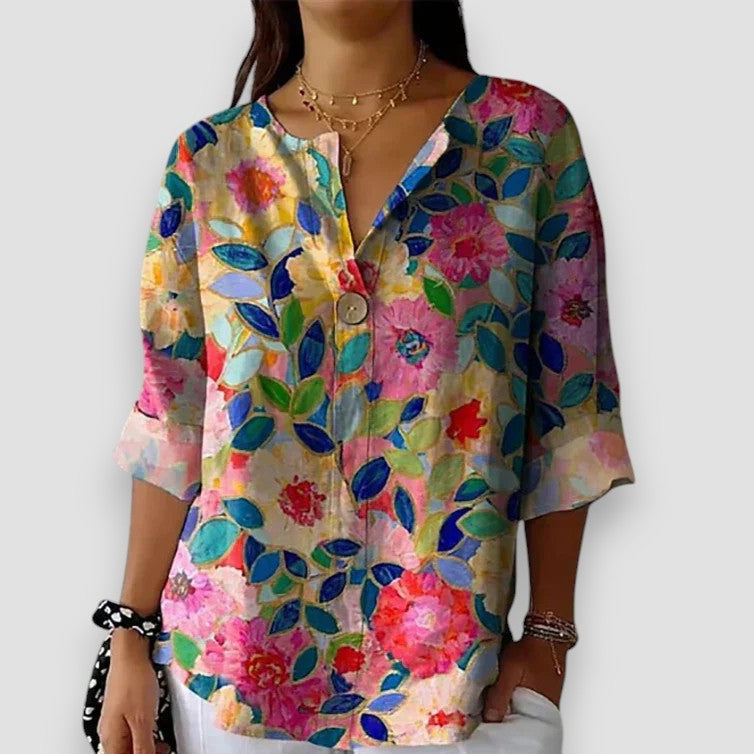 Elenora | Blusa Vintage a Fiori