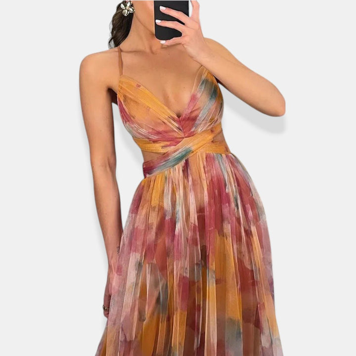 Vaëlia™ | Bellissimo maxi abito con stampa floreale