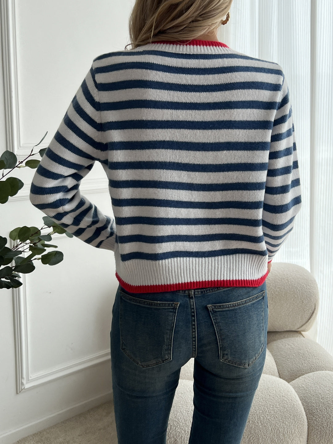 BELMONTE MILANO | Maglione a righe con scollo rotondo