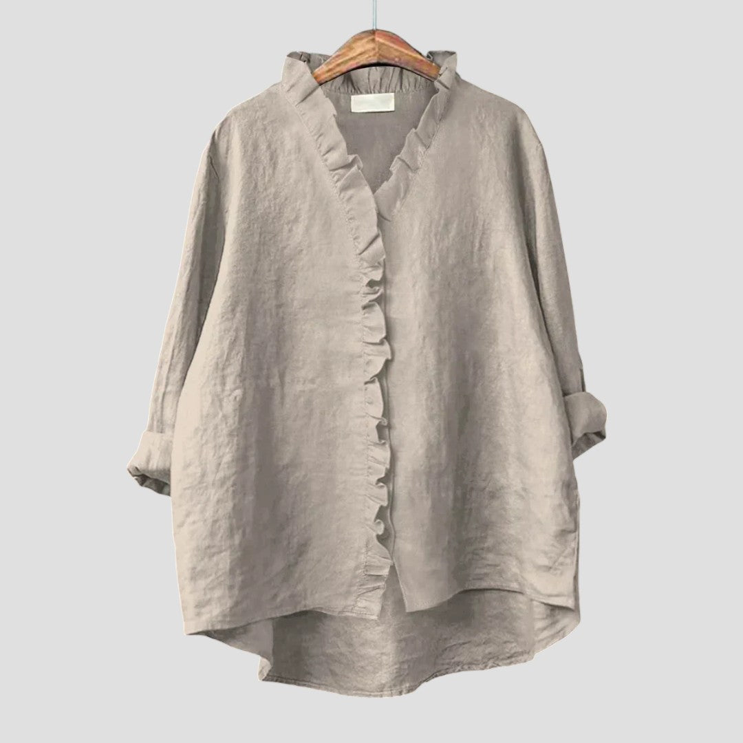 Sanela – Giacca-Camicia Oversize con Revers