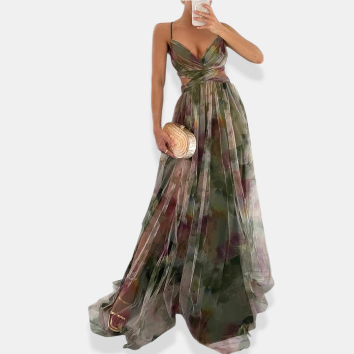 Vaëlia™ | Bellissimo maxi abito con stampa floreale
