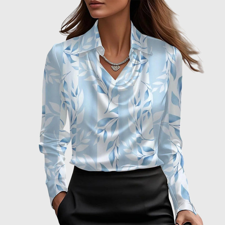 BELMONTE MILANO | BLUSA DRAPPEGGIATA CON COLLETTO