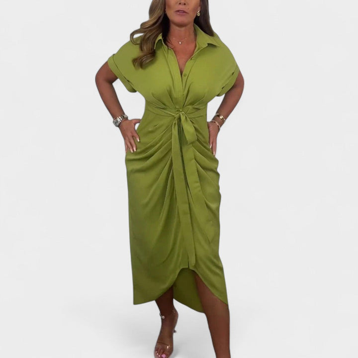 GAIA | ABITO CHEMISE CON NODO CENTRALE