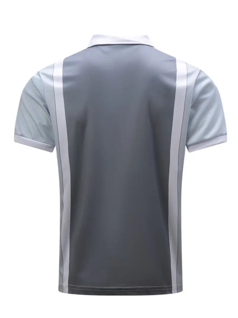 RENATO | POLO ZIP EFFETTO BICOLORE