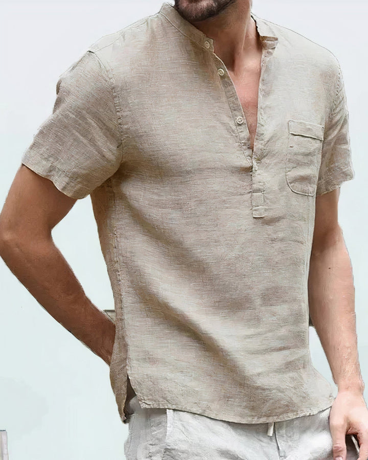 GIULIO | CAMICIA COLLO ALLA COREANA