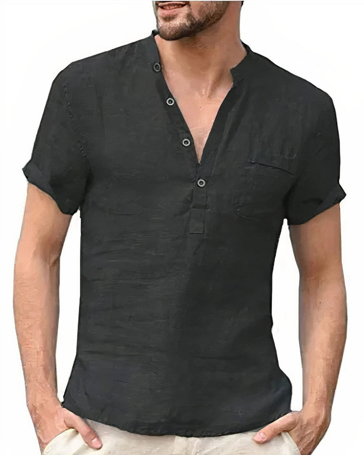 GIULIO | CAMICIA COLLO ALLA COREANA
