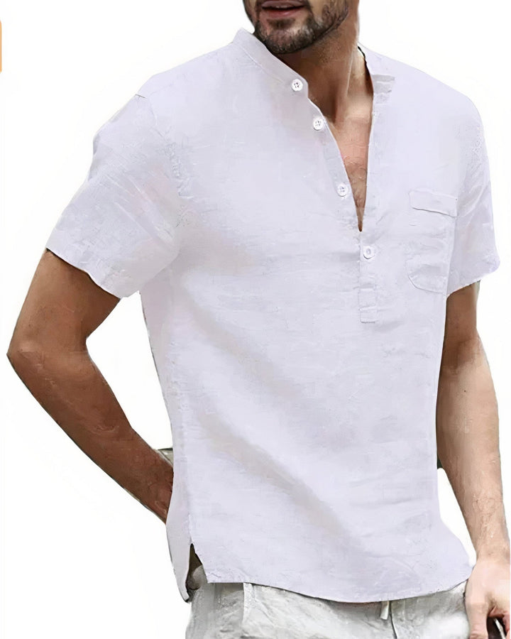GIULIO | CAMICIA COLLO ALLA COREANA