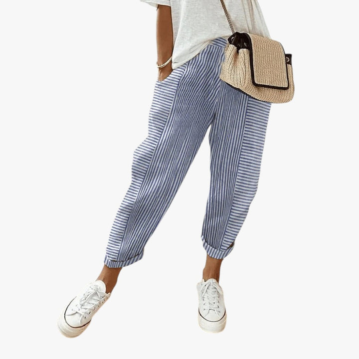 CHIARA | PANTALONI A RIGHE ESTIVI