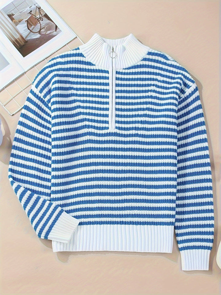 BELMONTE MILANO | Maglione con Zip a Righe