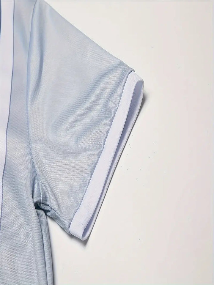 RENATO | POLO ZIP EFFETTO BICOLORE