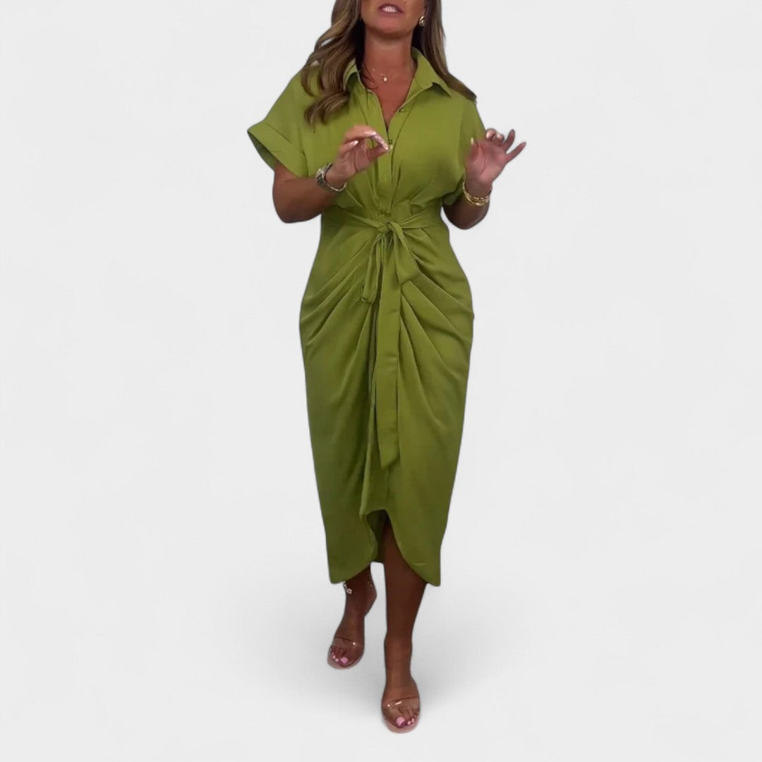 GAIA | ABITO CHEMISE CON NODO CENTRALE