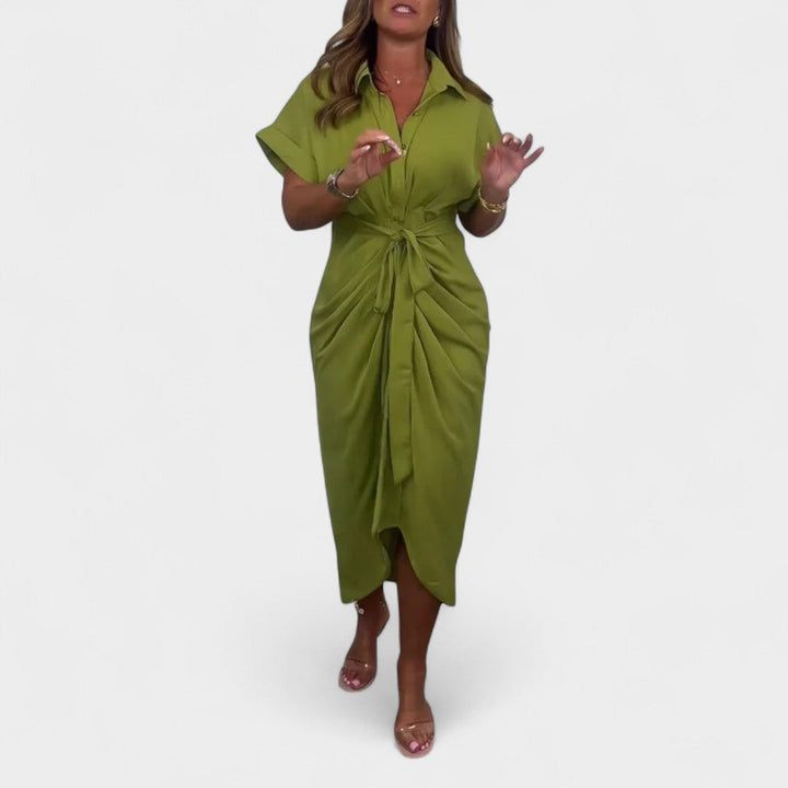 GAIA | ABITO CHEMISE CON NODO CENTRALE