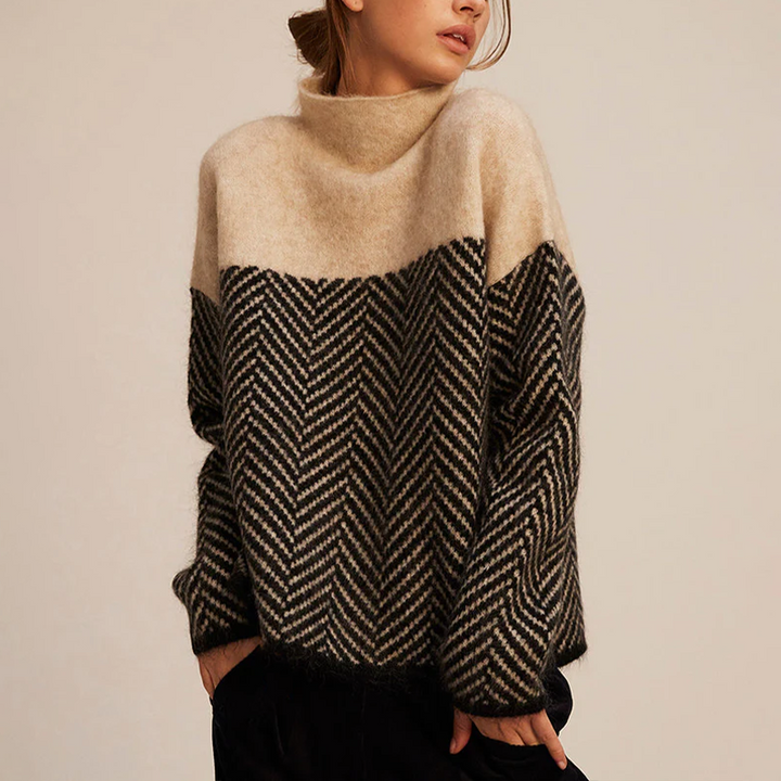 BELMONTE MILANO | MAGLIONE A MOTIVO CHEVRON