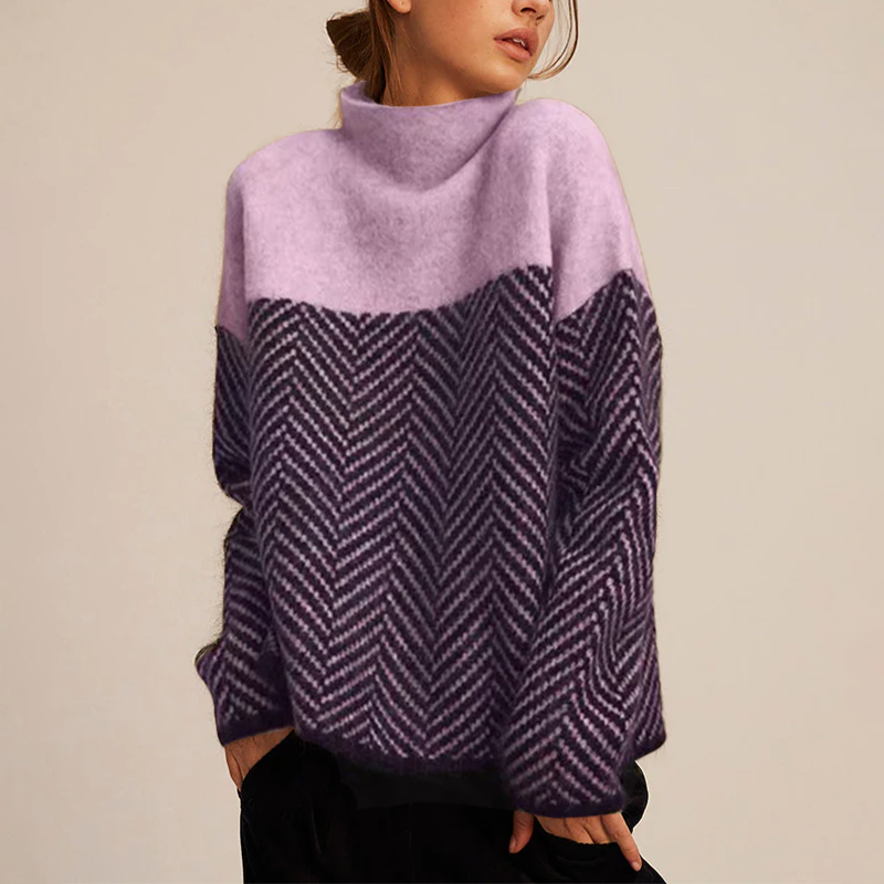BELMONTE MILANO | MAGLIONE A MOTIVO CHEVRON