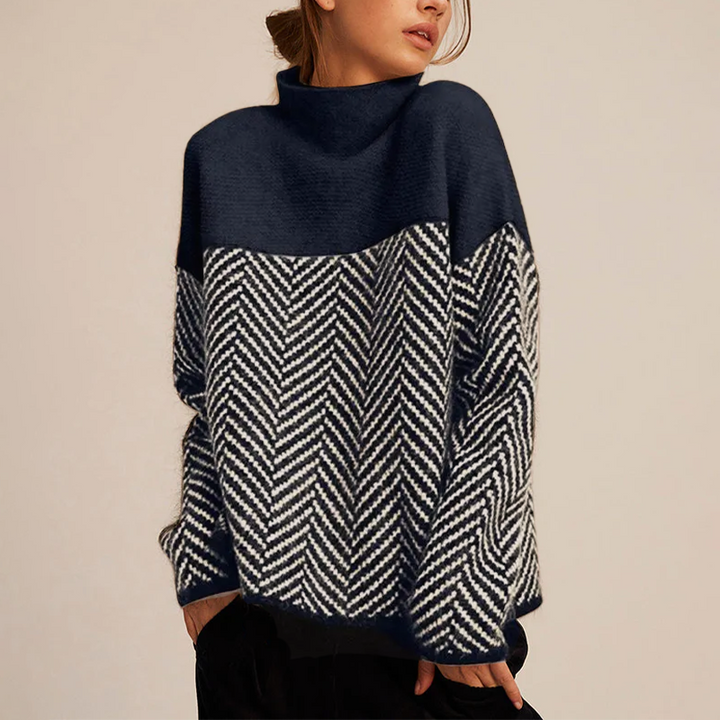 BELMONTE MILANO | MAGLIONE A MOTIVO CHEVRON