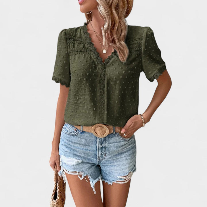 BELMONTE MILANO | BLUSA CON PIZZO