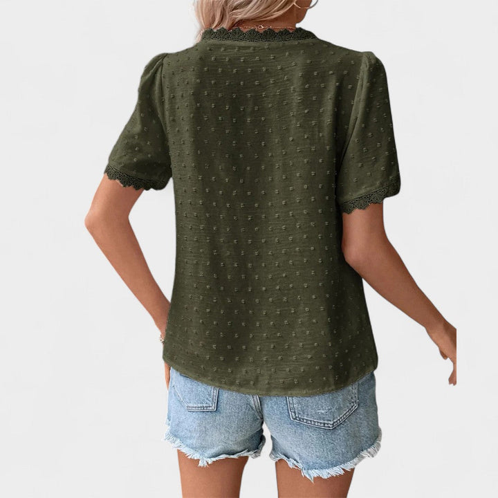 BELMONTE MILANO | BLUSA CON PIZZO