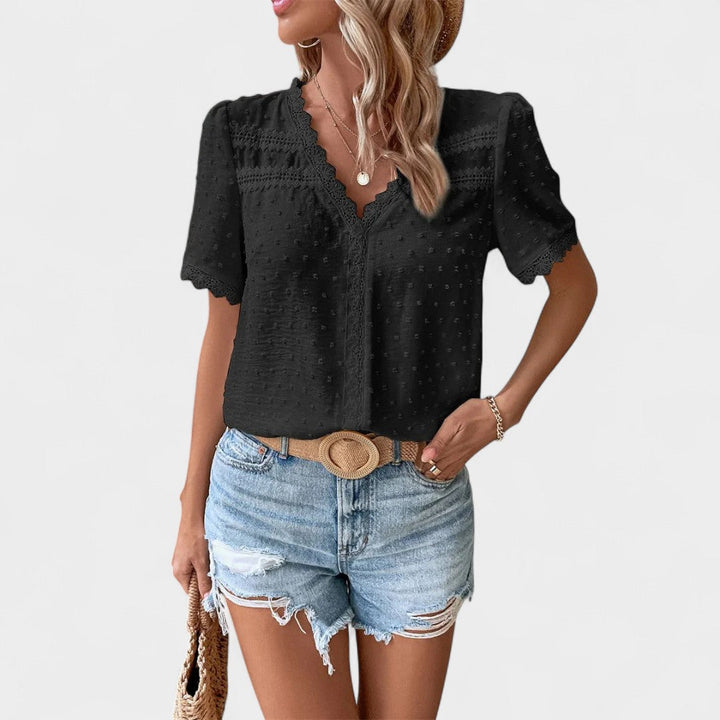 BELMONTE MILANO | BLUSA CON PIZZO