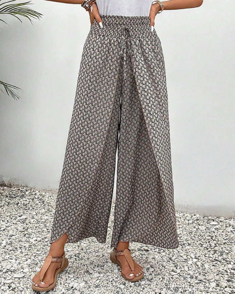 LUCIA | PANTALONI LARGHI ESTIVI STAMPATI