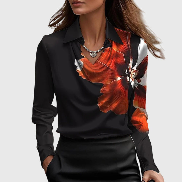 BELMONTE MILANO | BLUSA DRAPPEGGIATA CON COLLETTO