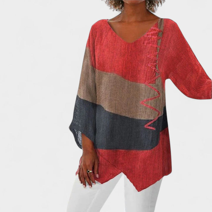 BELMONTE MILANO | BLUSA COLORBLOCK RILASSATA