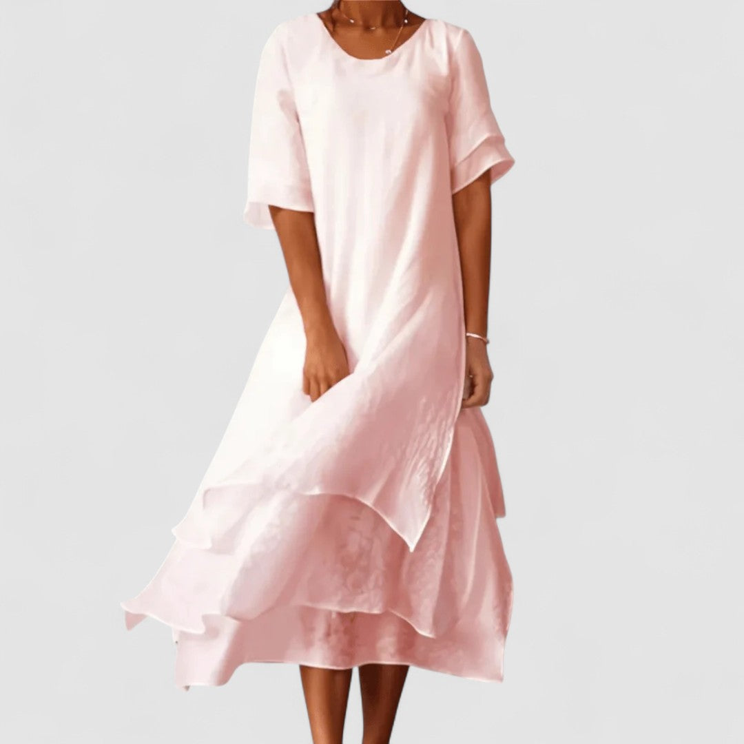 Isilde | Maxi abito elegante in cotone
