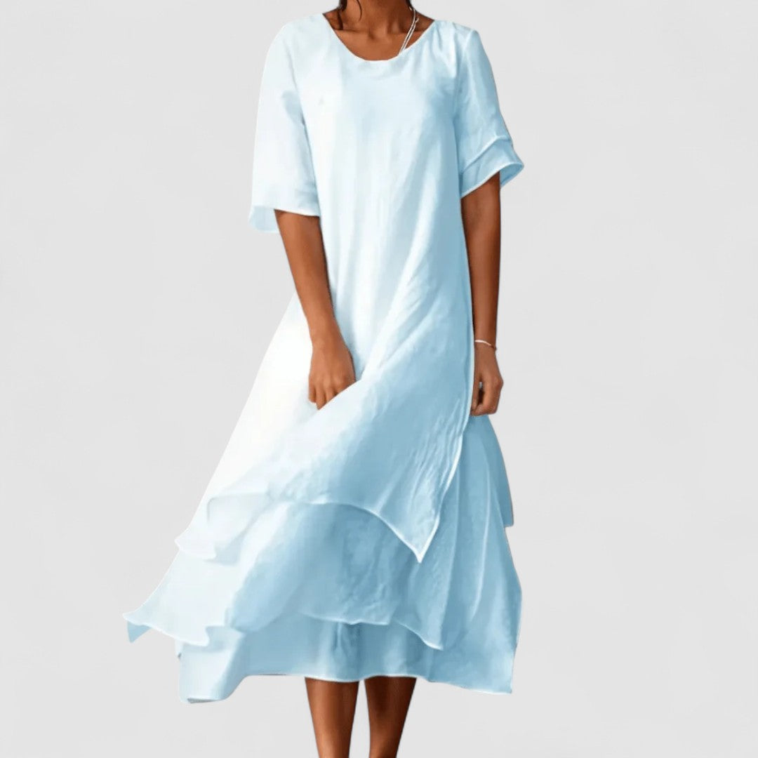 Isilde | Maxi abito elegante in cotone