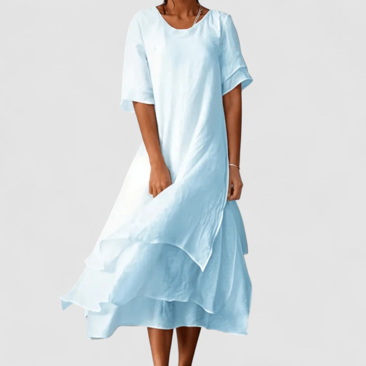 Isilde | Maxi abito elegante in cotone