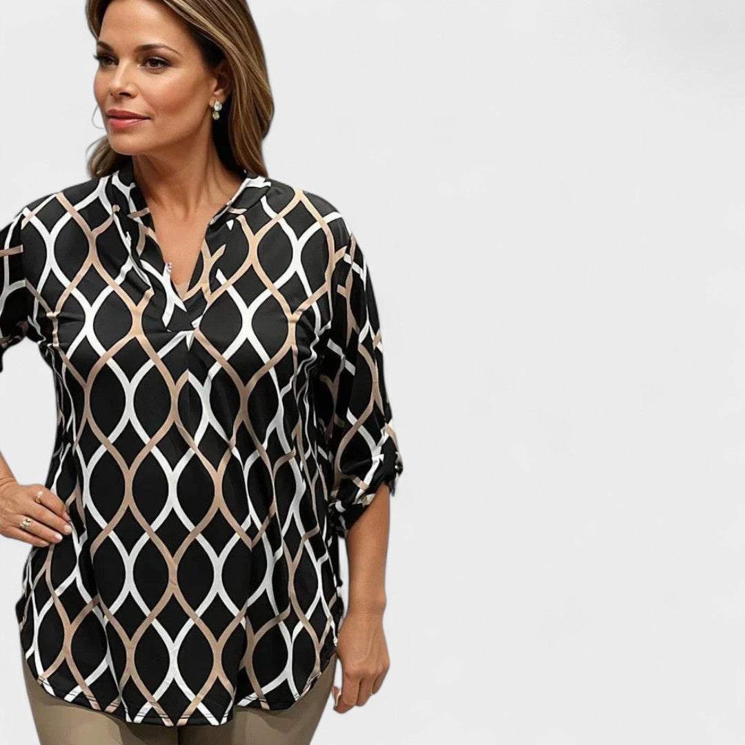 BELMONTE MILANO | BLUSA MODERNA CON STAMPA